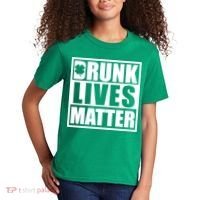 Drunk Lives Matter St. Patrick's Day Funny Saint Pattys Kids T-Shirt thumb 2
