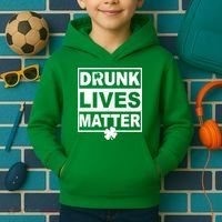 Drunk Lives Matter St Patrick's Day Kids Hoodie thumb 2