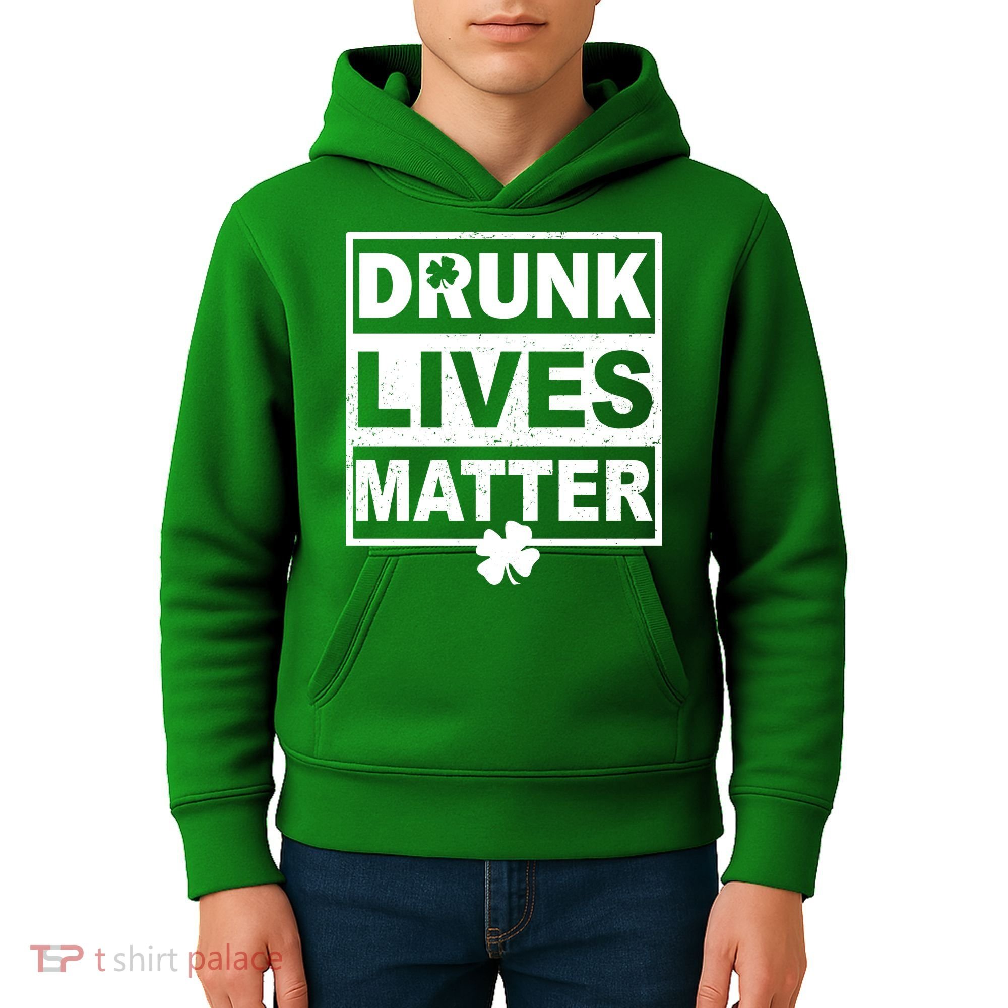 Drunk Lives Matter St Patrick's Day Kids Hoodie