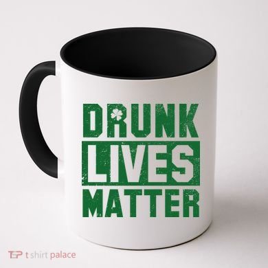 Drunk Lives Matter Vintage Irish Clover Coffee Mug