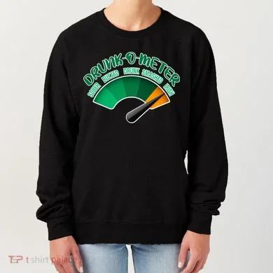 Drunk O Meter Sober Buzzed Smashed Irish Women's Sweatshirt