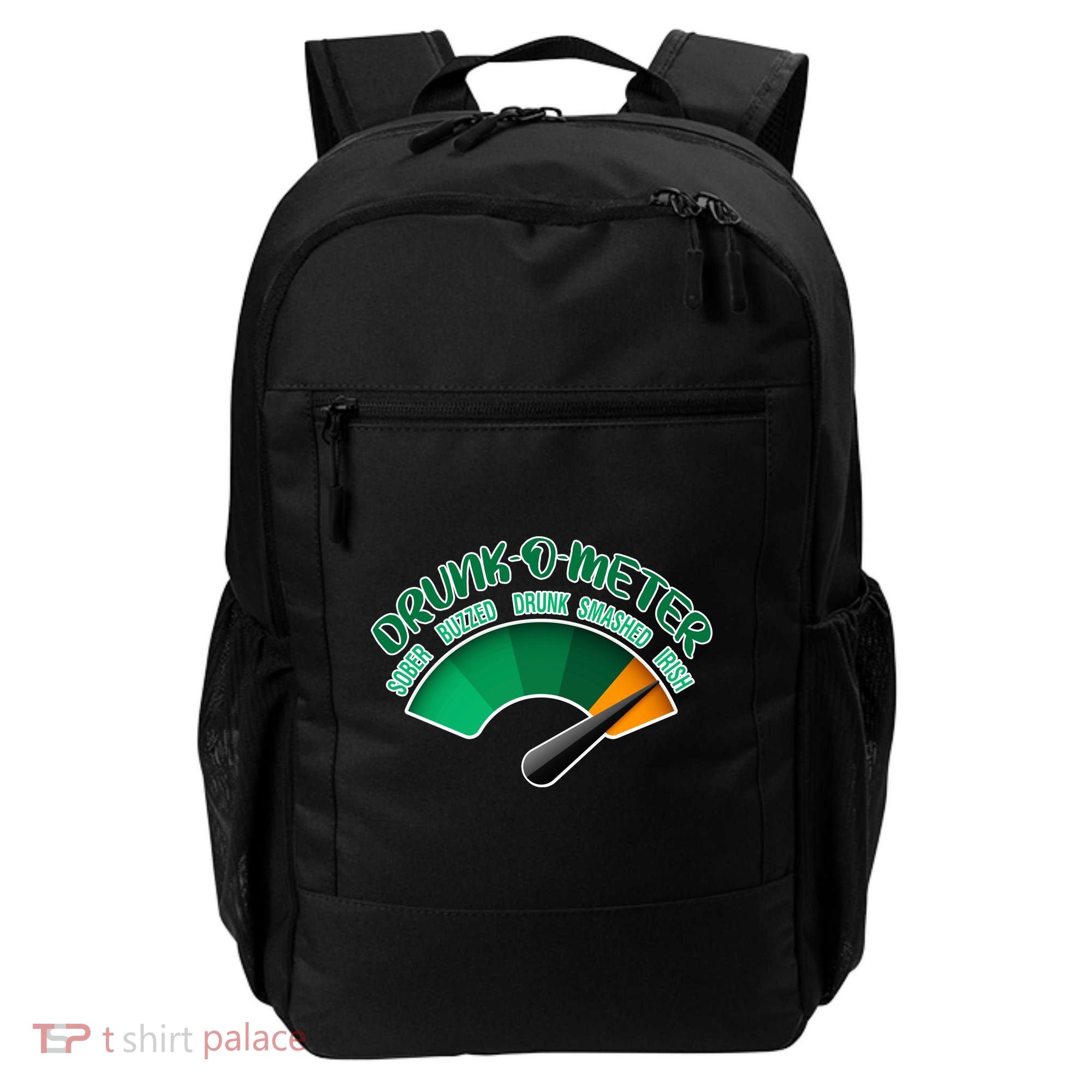 Drunk O Meter Sober Buzzed Smashed Irish Backpack