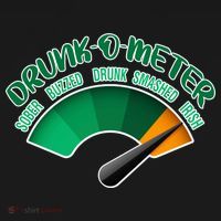 Drunk O Meter Sober Buzzed Smashed Irish Button thumb 1