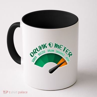 Drunk O Meter Sober Buzzed Smashed Irish Coffee Mug