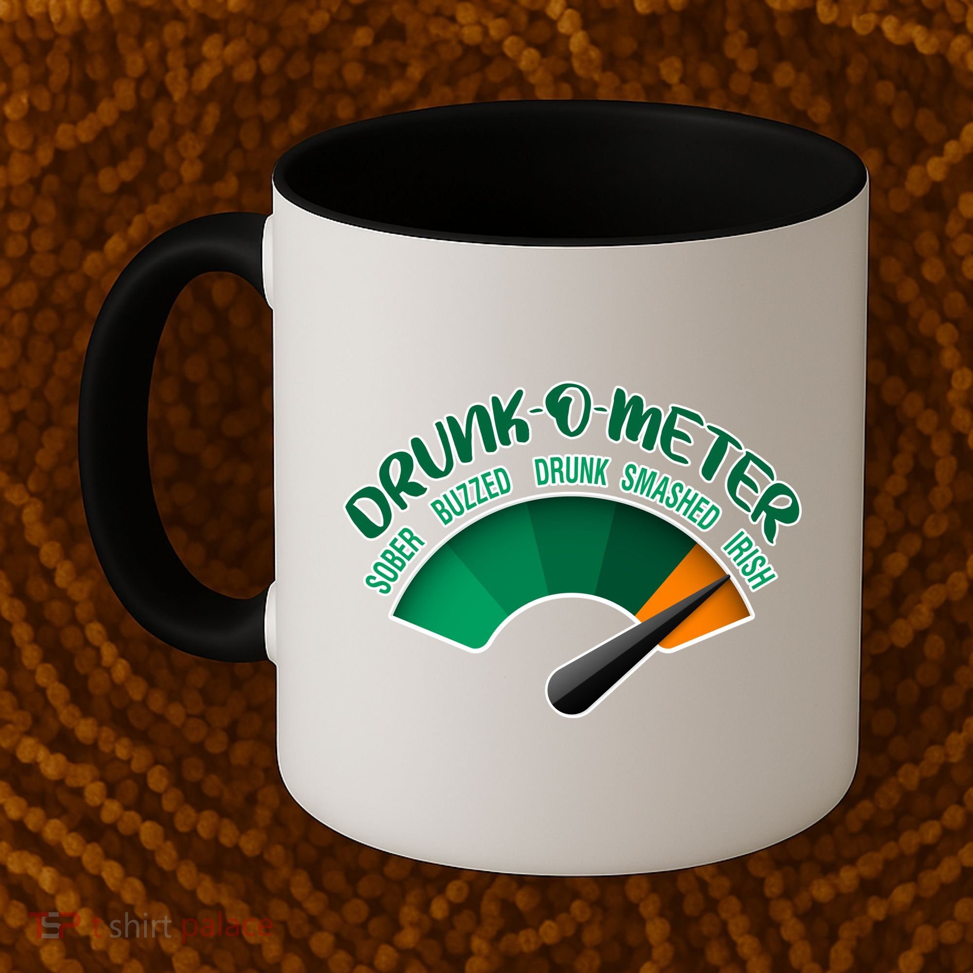 Drunk O Meter Sober Buzzed Smashed Irish Coffee Mug
