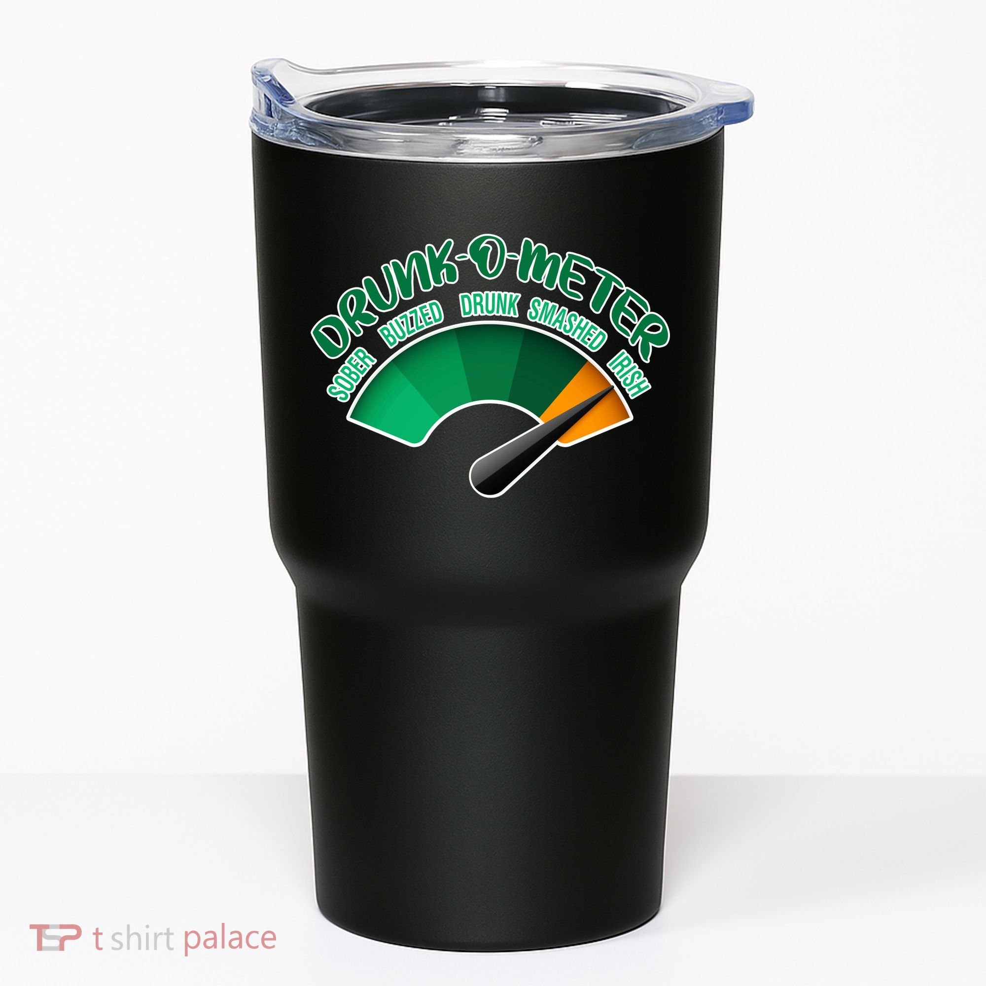 Drunk O Meter Sober Buzzed Smashed Irish Tumbler