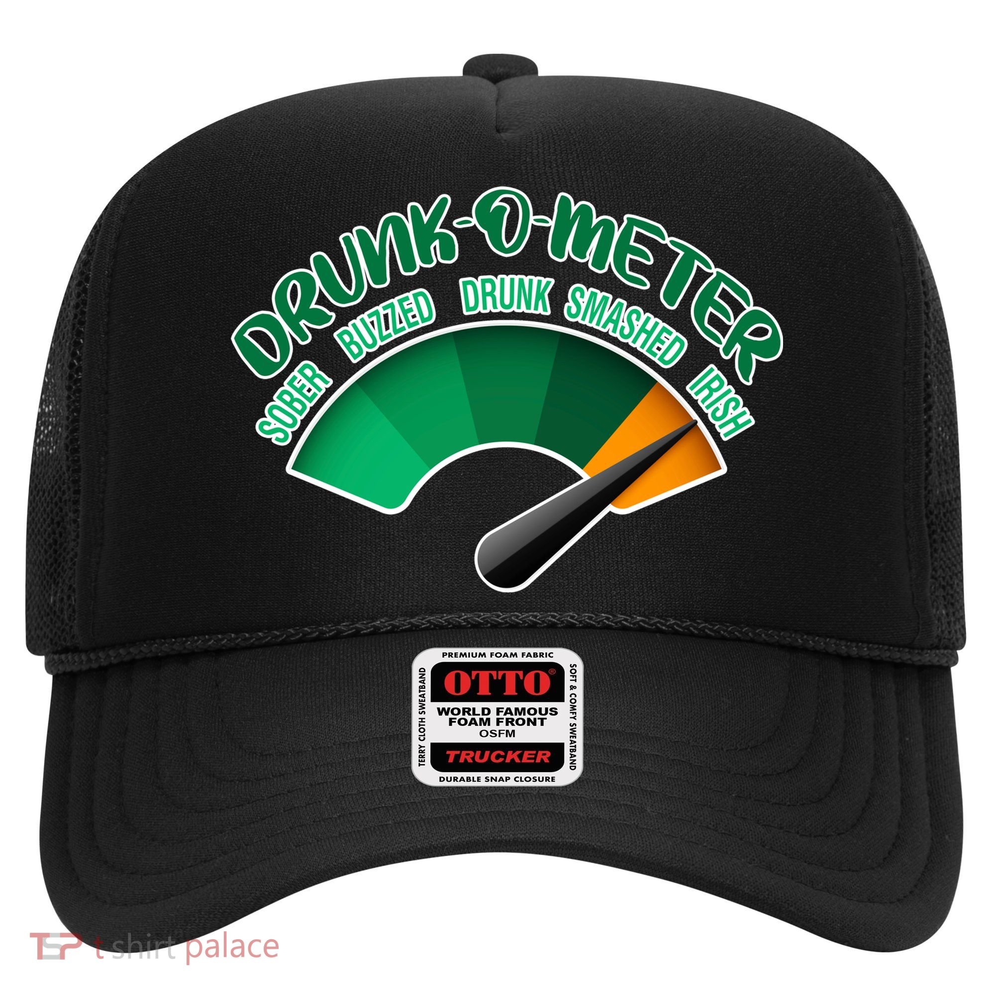 Drunk O Meter Sober Buzzed Smashed Irish Hat