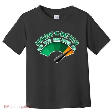 Drunk O Meter Sober Buzzed Smashed Irish Toddler T-Shirt