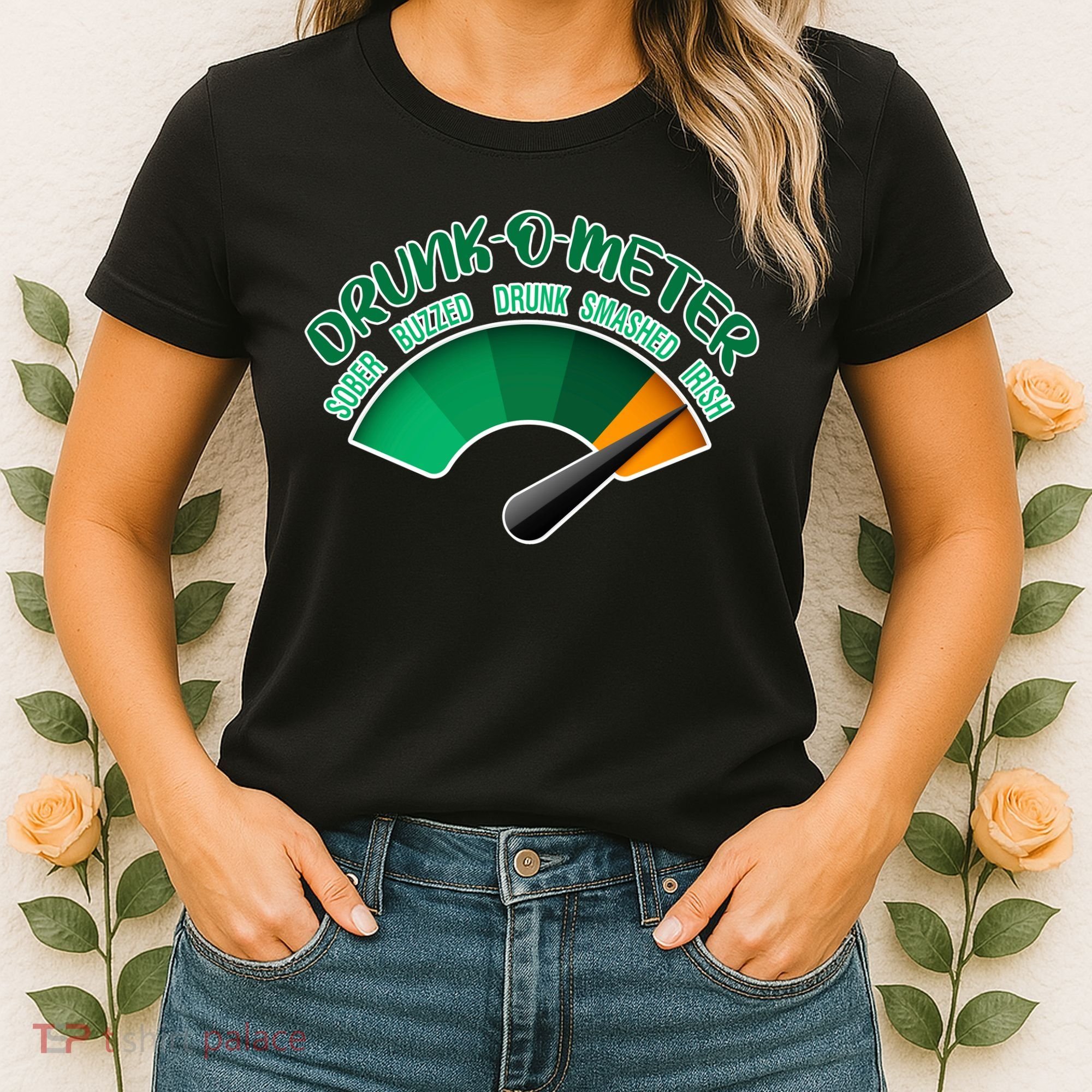 Drunk O Meter Sober Buzzed Smashed Irish Women's T-Shirt