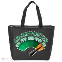 Drunk O Meter Sober Buzzed Smashed Irish Tote Bag thumb 0