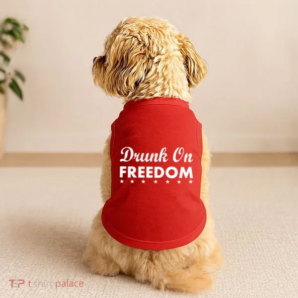 Drunk On Freedom Doggie Tank
