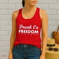 Drunk On Freedom Women's Tank Top thumb 2