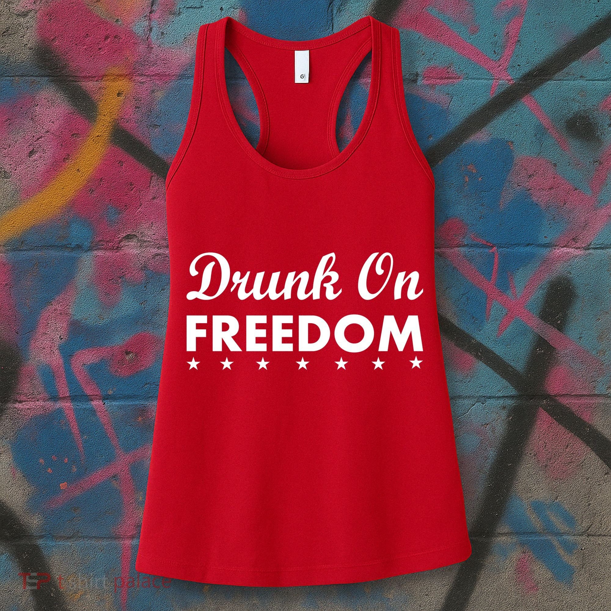 Drunk On Freedom Women's Tank Top