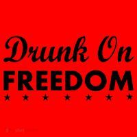 Drunk On Freedom Santa Hat thumb 1