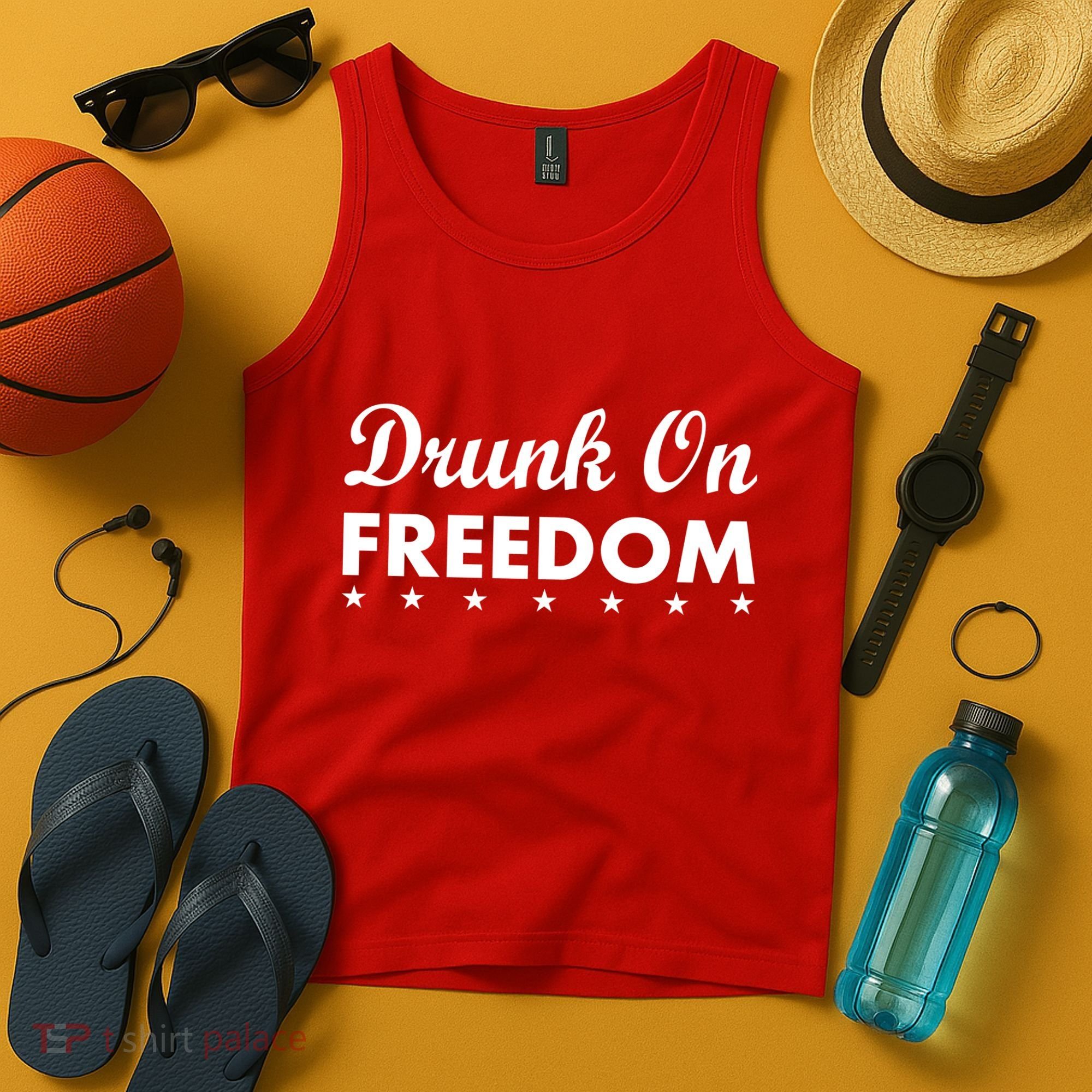 Drunk On Freedom Tank Top