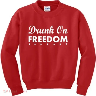 Drunk On Freedom Kids Sweatshirt