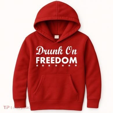Drunk On Freedom Kids Hoodie