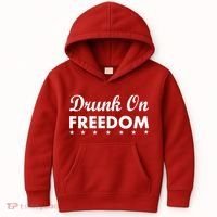 Drunk On Freedom Kids Hoodie thumb 0