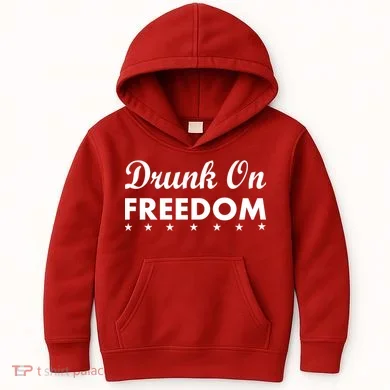 Drunk On Freedom Kids Hoodie