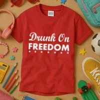 Drunk On Freedom Kids T-Shirt thumb 3