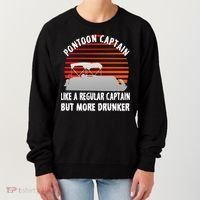 Drunk Pontoon Captain Funny Women's Sweatshirt thumb 0