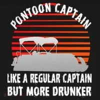 Drunk Pontoon Captain Funny Doggie Tank thumb 4