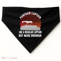 Drunk Pontoon Captain Funny USA-Made Doggie Bandana thumb 0