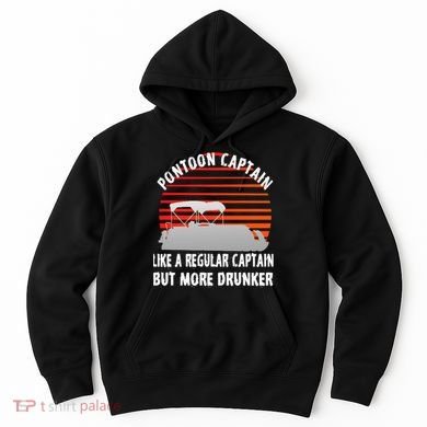 Drunk Pontoon Captain Funny Hoodie