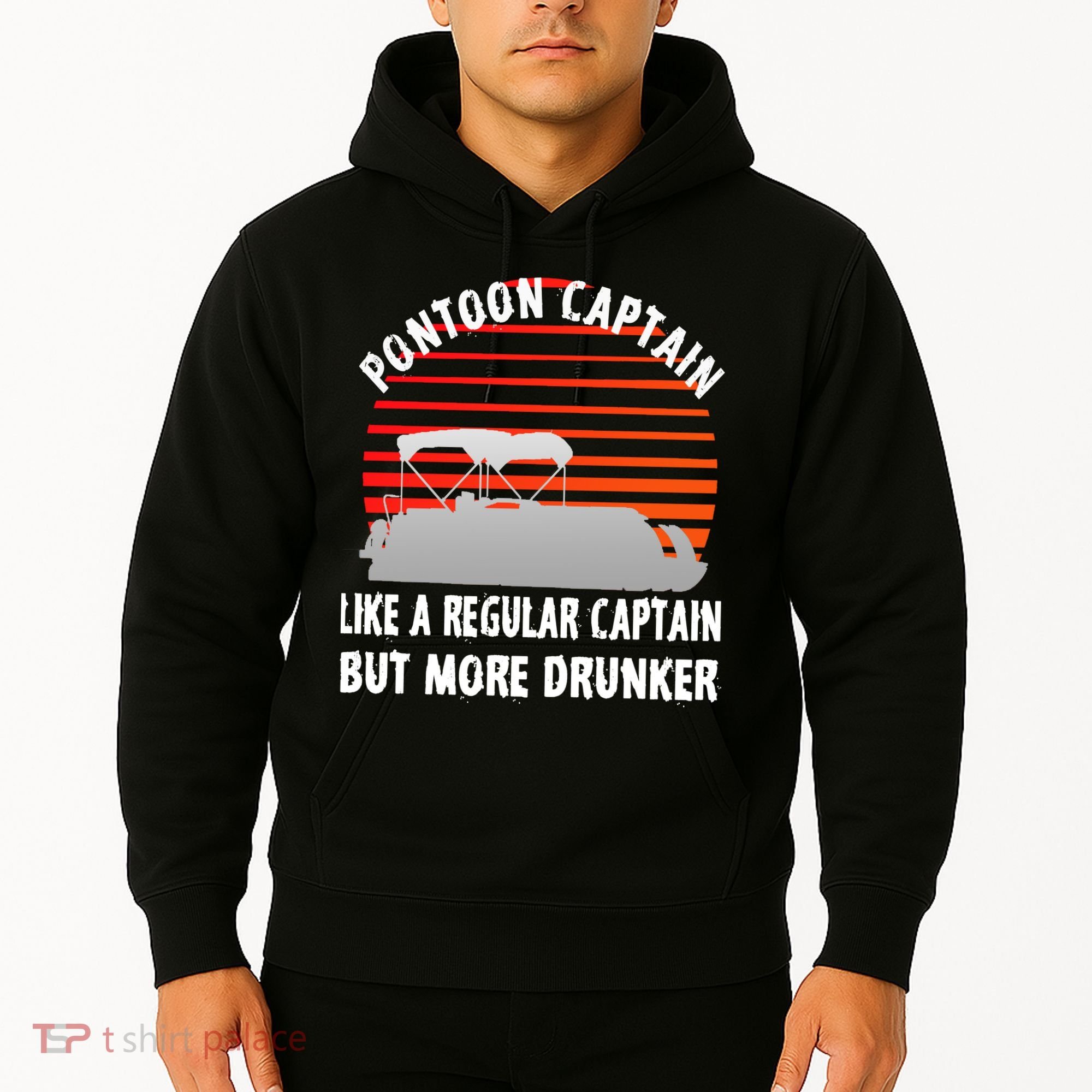 Drunk Pontoon Captain Funny Hoodie