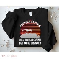 Drunk Pontoon Captain Funny Sweatshirt thumb 2