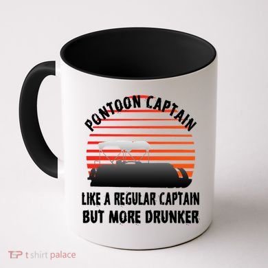 Drunk Pontoon Captain Funny Coffee Mug