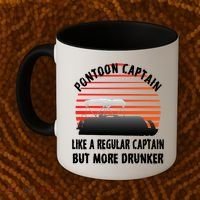 Drunk Pontoon Captain Funny Coffee Mug thumb 2