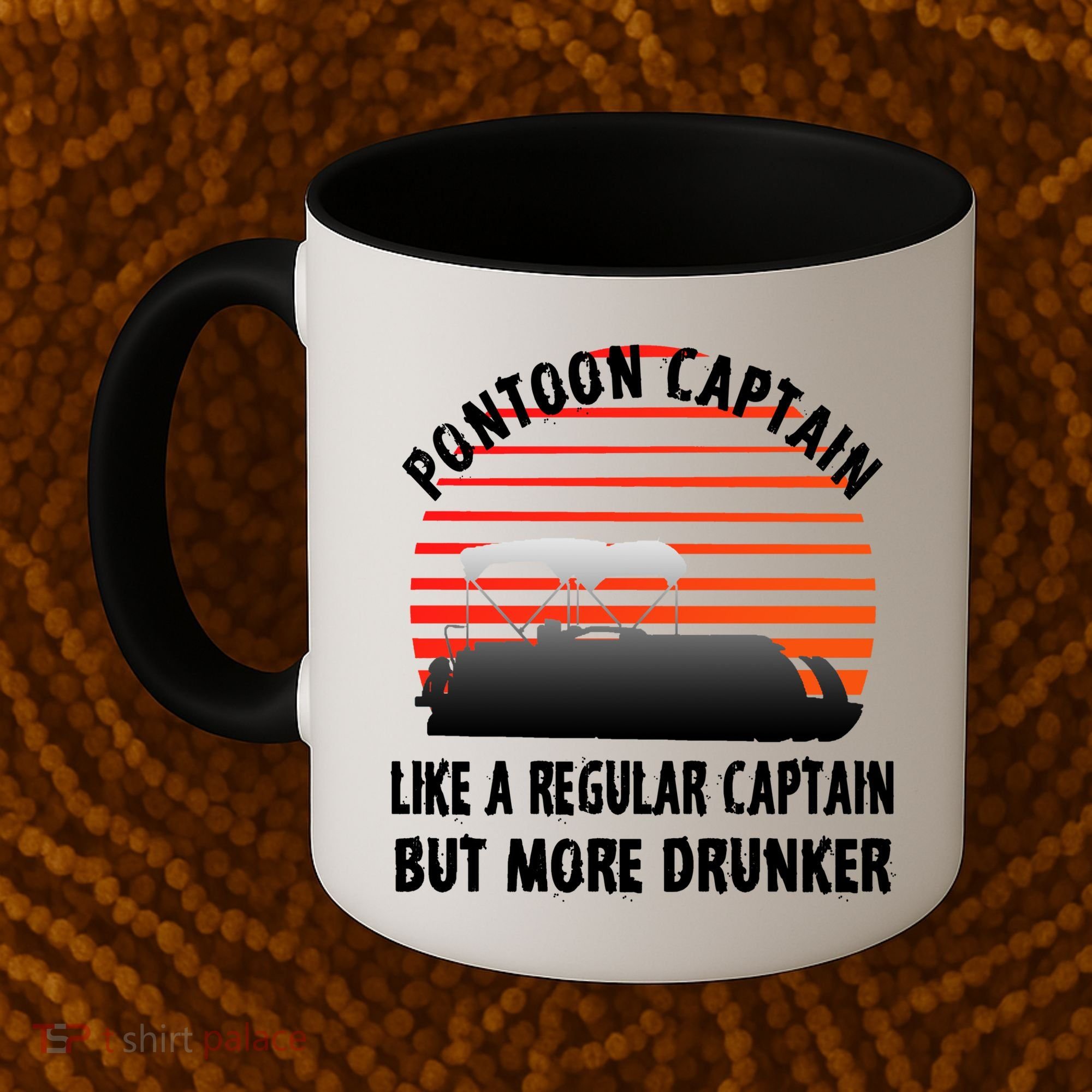 Drunk Pontoon Captain Funny Coffee Mug