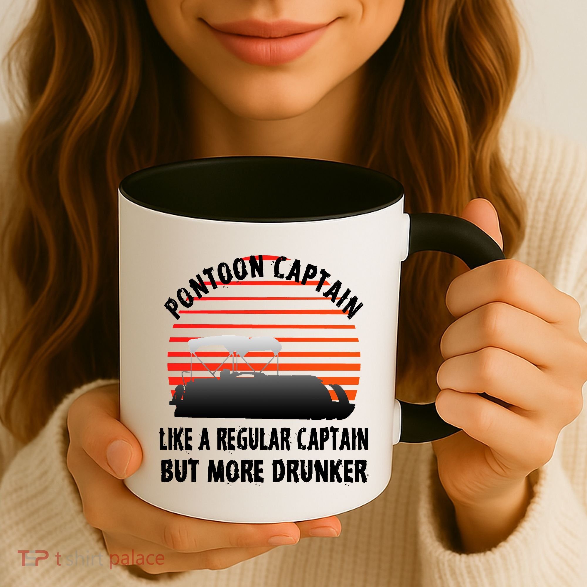 Drunk Pontoon Captain Funny Coffee Mug