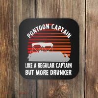 Drunk Pontoon Captain Funny Coaster thumb 0