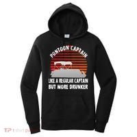Drunk Pontoon Captain Funny Women's Hoodie thumb 0
