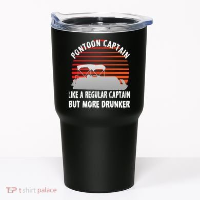 Drunk Pontoon Captain Funny Tumbler