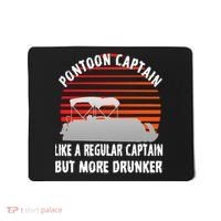 Drunk Pontoon Captain Funny Mousepad thumb 0