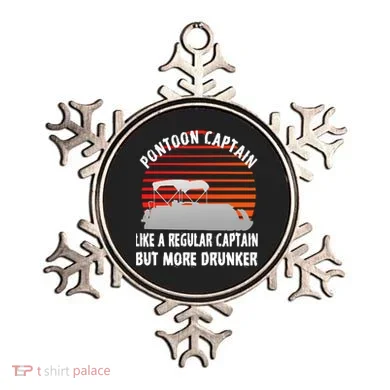 Drunk Pontoon Captain Funny Ornament