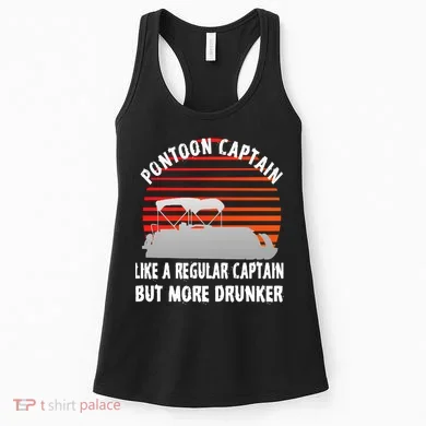 Drunk Pontoon Captain Funny Women's Tank Top