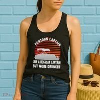 Drunk Pontoon Captain Funny Women's Tank Top thumb 2