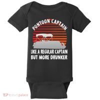 Drunk Pontoon Captain Funny Baby Bodysuit thumb 0