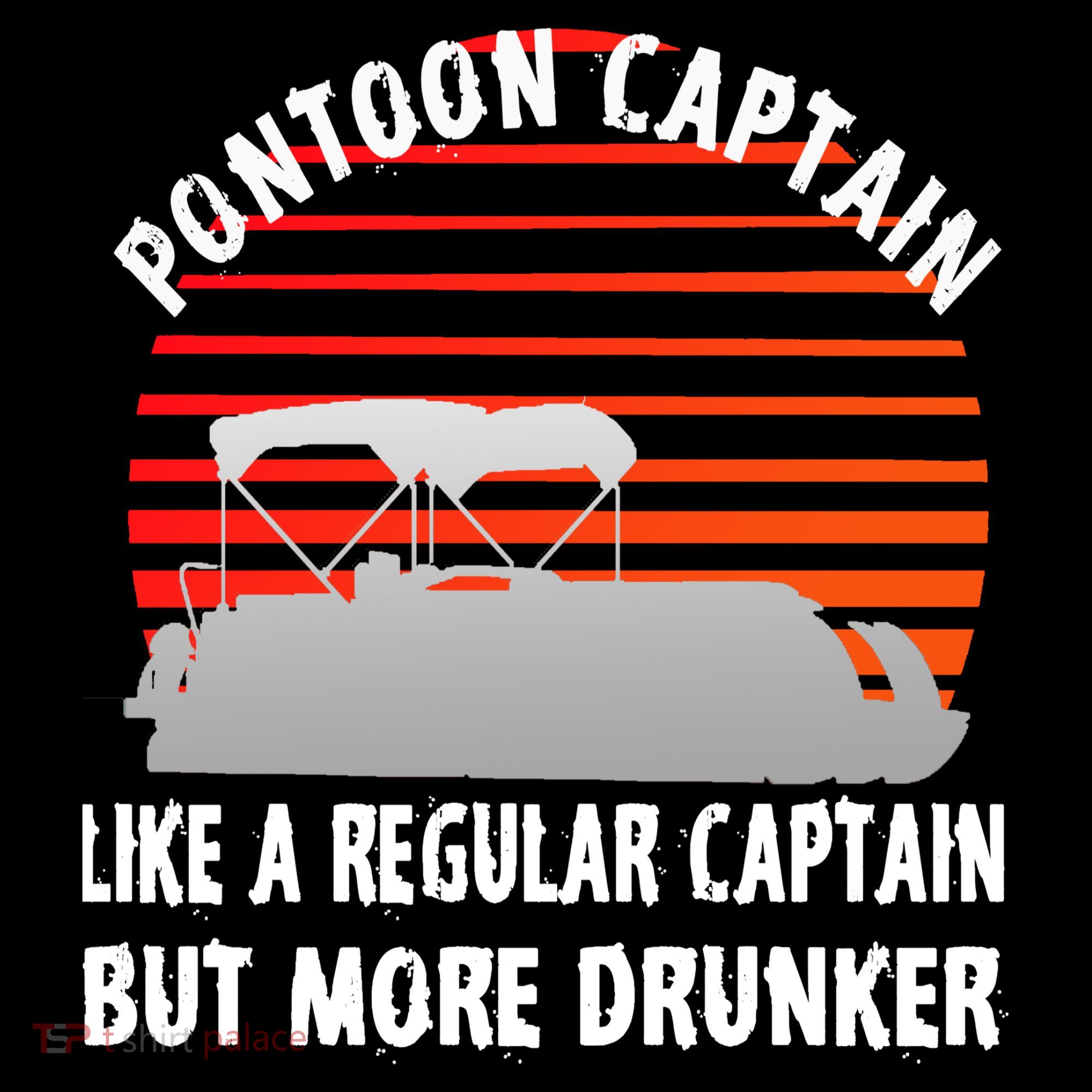 Drunk Pontoon Captain Funny Tank Top