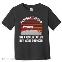 Drunk Pontoon Captain Funny Toddler T-Shirt thumb 0