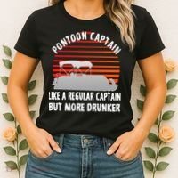 Drunk Pontoon Captain Funny Women's T-Shirt thumb 2
