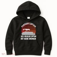 Drunk Pontoon Captain Funny Kids Hoodie thumb 0