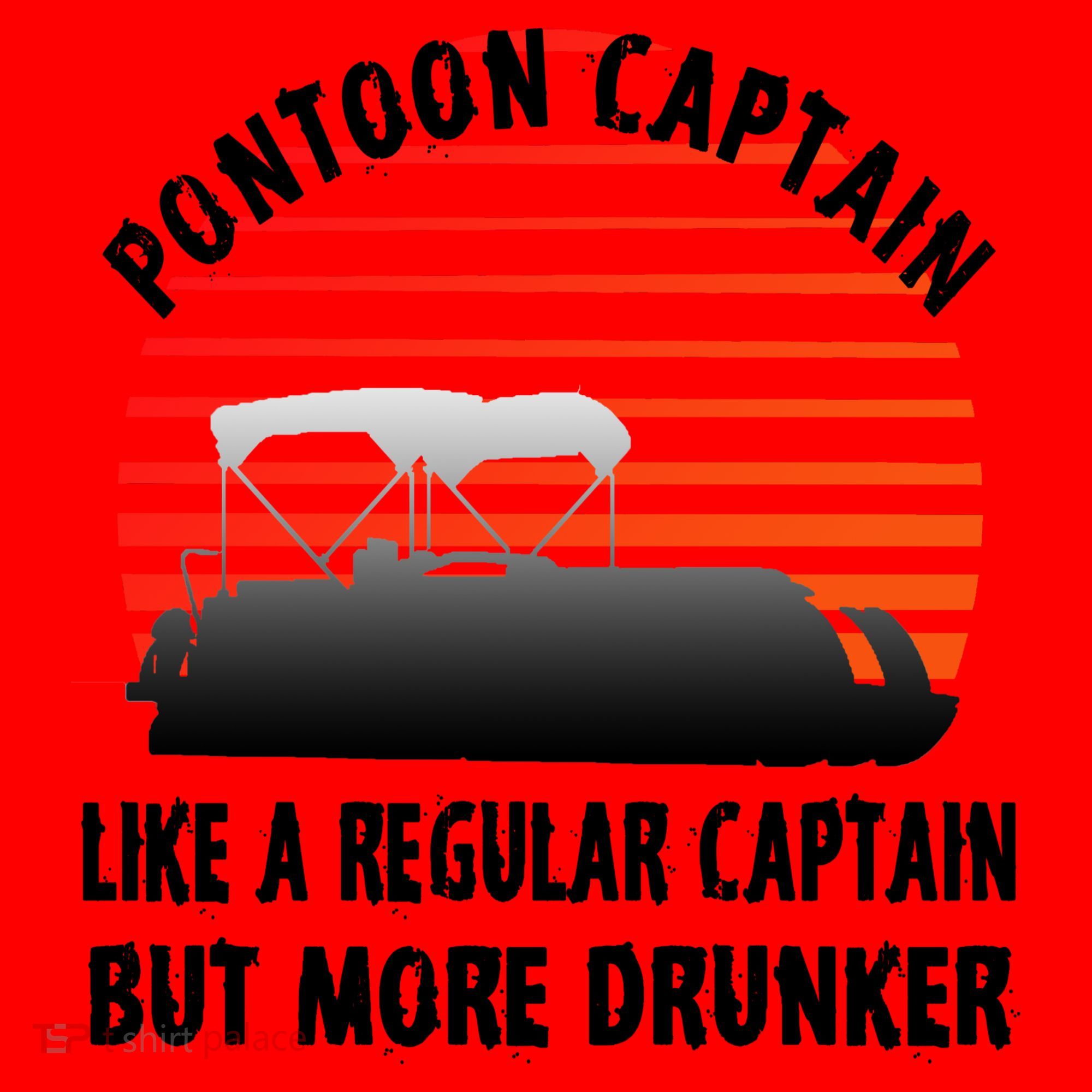 Drunk Pontoon Captain Funny Santa Hat