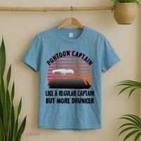 Drunk Pontoon Captain Funny T-Shirt thumb 2
