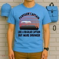 Drunk Pontoon Captain Funny T-Shirt thumb 5