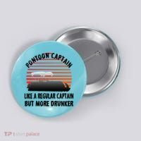 Drunk Pontoon Captain Funny Button thumb 0